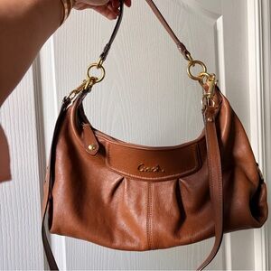 Coach Brown Leather Hobo Shoulder Bag